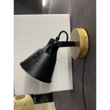 GLOBO Günther barna-fekete fali lámpa (GLO-15466S-1) E27 1 izzós IP20 világítás