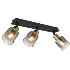 GLOBO HOLLSY spotlámpa 3-as Fekete 3xE14 25W világítás