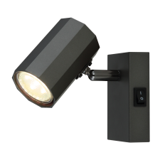 GLOBO James szürke-szürke fali spotlámpa (GLO-57918-1) GU10 1 izzós IP20 világítás