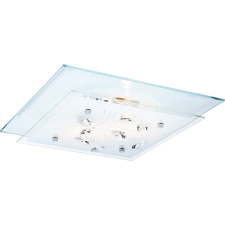 GLOBO Jasmina króm-fehér kristály mennyezeti lámpa (GLO-40408) E27 1 izzós IP20 világítás