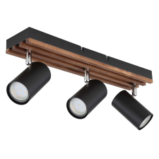GLOBO Kayden spotlámpa fekete matt 3xGU10 világítás