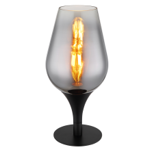 GLOBO Lavus fekete-króm asztali lámpa (GLO-15552T3) E27 1 izzós IP20 világítás