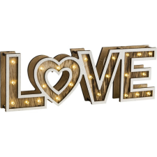 GLOBO Love barna LED gyerek asztali lámpa (GLO-29976) LED 24 izzós IP20 világítás