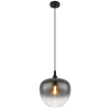 GLOBO Maxy fekete-füstszürke függesztett lámpa (GLO-15548H1) E27 1 izzós IP20