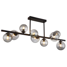 GLOBO Riha fekete-füstszürke mennyezeti lámpa (GLO-56133-9D) G9 9 izzós IP20 világítás