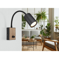 GLOBO Robby falilámpa 1 izzós fekete matt 70 mm x 425 mm világítás