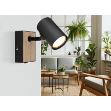 GLOBO Robby spotlámpa 1 izzós fekete matt 70 mm x 100 mm világítás