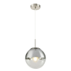 GLOBO Varus nikkel-átlátszó függesztett lámpa (GLO-15851) E27 1 izzós IP20