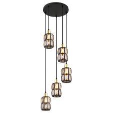 GLOBO WOLLI 15761-5B függeszték, 5x40W E14 világítás
