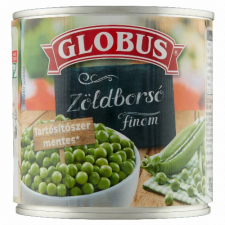 Globus Konzervipari ZRt Globus finom zöldborsó 400 g konzerv
