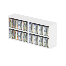 Glorious CD Box 180 White CD lemez tartó bútor (Fehér) bútor
