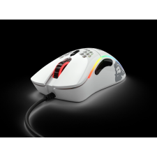 Glorious PC Gaming Race Model D- RGB USB Gaming Egér - Fényes Fehér egér