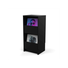 Glorious Vinyl Vault Black Bakelit lemez tartó szekrény (Fekete) bútor