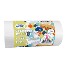 GLOSSY hűtő és uzsonnás tasak 3L 100db/tek papírárú, csomagoló és tárolóeszköz