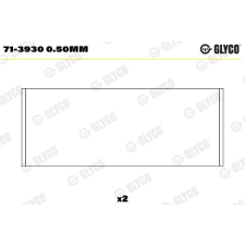 GLYCO hajtókar csapágy GLYCO 71-3930 0.50mm autóalkatrész