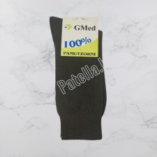 GMED 100% pamut zokni sötétszürke 43-44 férfi zokni