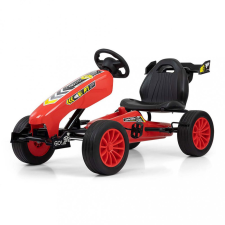 Go-kart Milly Mally Rocket pedálos gyerek gokart piros lábbal hajtható járgány