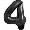 Godan B&C Matt Szám Fólia Lufi - 85 cm, 4-es, Fekete (CH-B8C4)