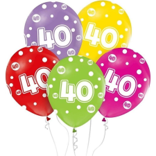 Godan Happy Birthday 40 Dots Lufi - 5 db, 30 cm (495490) party kellék