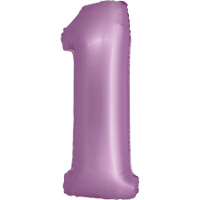 Godan Matt Szám Fólia Lufi - 1-es, 76 cm, Levendula (CH-SLW1) party kellék