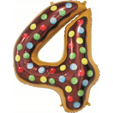 Godan Süti Mintás 4-es Cookie Szám Fólia Lufi - 78 cm (GODA2371) party kellék