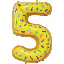 Godan Süti Mintás 5-ös Cookie Szám Fólia Lufi - 78 cm (GODA2372) party kellék