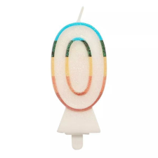 Godan Színes számgyertya csillámmal, 8,5 cm - 0 party kellék