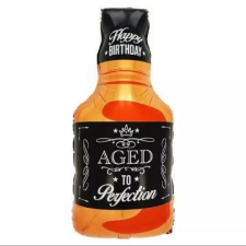 Godan Whiskey-s üveg formájú szülinapi fólia lufi - 32 x 65 cm party kellék