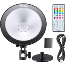 Godox CL10 Asztali RGB LED Lámpa -10W 110LUX Színes Fény Állvánnyal Kit stúdió lámpa