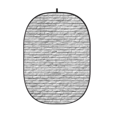 Godox Fehér Téglafal Mintás Fotó-Stúdió Háttér -150x200 cm Összecsukható háttérkarton