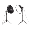 Godox SL60II-D Dupla LED Lámpa Szett - 100cm-es Octoboxal