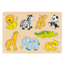 Goki Fa fogantyús forma puzzle -élővilág puzzle, kirakós