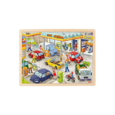 Goki fa puzzle, benzinkút, 96 darab. puzzle, kirakós