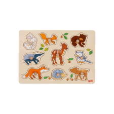 Goki fa puzzle erdei állatok, 9 db. puzzle, kirakós
