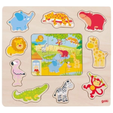 Goki fa puzzle és kirakós állatok a ZOO-ból puzzle, kirakós