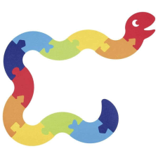 Goki Gyerek padló Puzzle - Kígyó 12db puzzle, kirakós