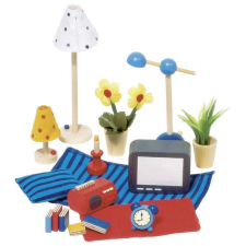 Goki Nappali-készlet babaházhoz - GOKI GK51934 játékbaba felszerelés