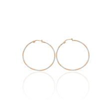Gold earrings for ladies AU64564 - 14 karátos arany női karika fülbevaló fülbevaló