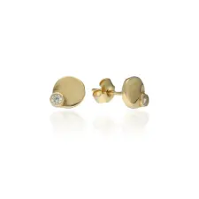 Gold earrings for ladies AU65610 - 14 karátos arany női beszúrós fülbevaló fülbevaló