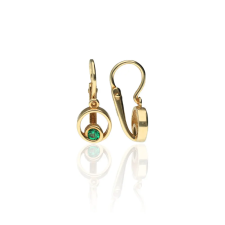 Gold earrings for ladies AU75060 - 14 karátos arany fülbevaló elöl kapcsolódó zárral fülbevaló