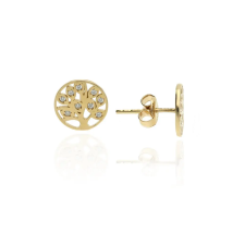 Gold earrings for ladies AU80513 - 14 karátos arany női beszúrós fülbevaló fülbevaló
