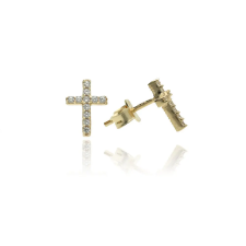 Gold earrings for ladies AU80689 - 14 karátos arany női beszúrós fülbevaló fülbevaló