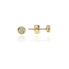 Gold earrings for ladies AU81776 - 14 karátos arany női beszúrós fülbevaló pár