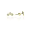 Gold earrings for ladies AU81873 - 14 karátos arany női beszúrós fülbevaló pár
