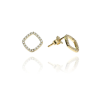 Gold earrings for ladies AU81885 - 14 karátos arany női beszúrós fülbevaló pár