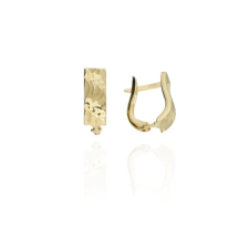 Gold earrings for ladies AU83698 - 14 karátos arany női fülbevaló Francia patentzárral fülbevaló