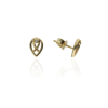 Gold earrings for ladies AU83768 - 14 karátos arany női beszúrós fülbevaló pár