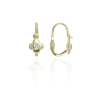 Gold earrings for ladies AU83835 - 14 karátos arany fülbevaló elöl kapcsolódó zárral