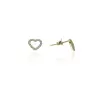Gold earrings for ladies AU84096 - 14 karátos arany női beszúrós fülbevaló