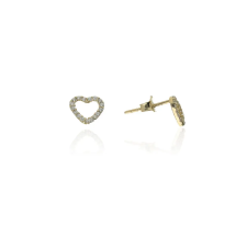 Gold earrings for ladies AU84096 - 14 karátos arany női beszúrós fülbevaló fülbevaló